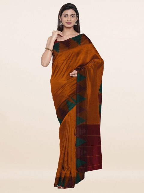 

Pothys Mustard & Green Art Silk Saree