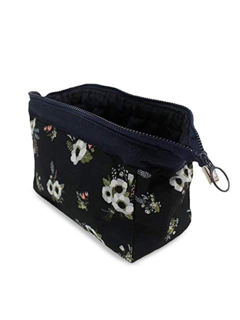 

HOUSE OF QUIRK Blue Floral Printed Makeup Organisers