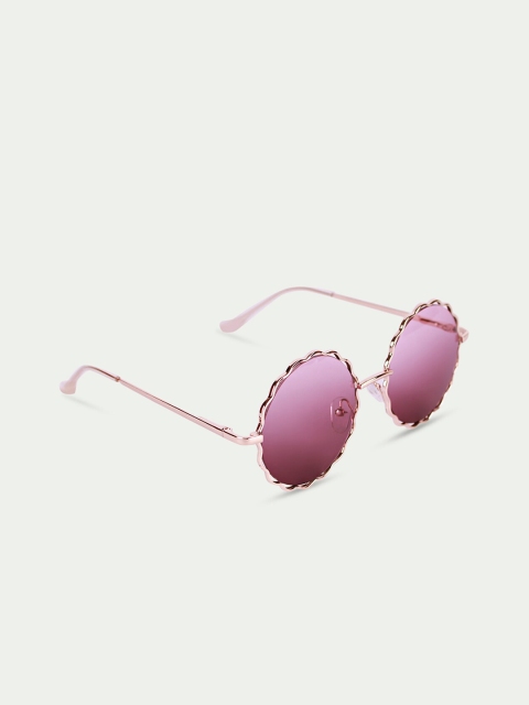 

DukieKooky Kids Purple Lens & Rose Gold-Toned Sunglass with UV Protected Lens-DKSG346h
