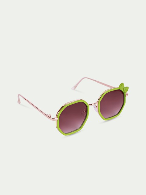 

DukieKooky Kids Purple Lens & Green Square Sunglass with UV Protected Lens-DKSG347f