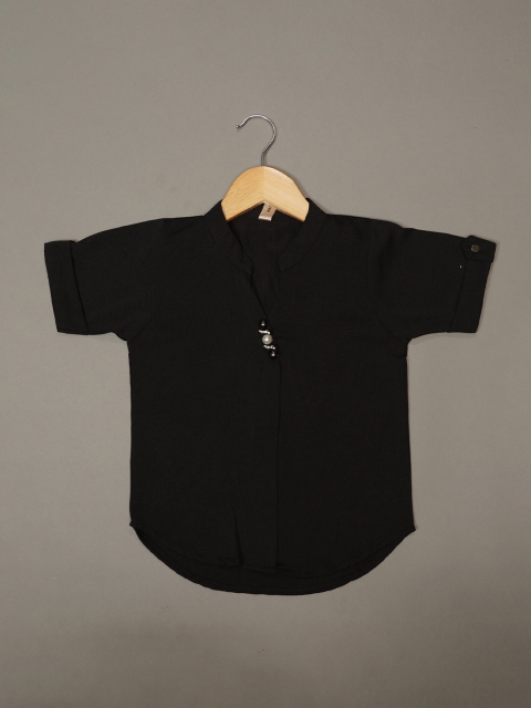 

Mumkins Black Crepe Top