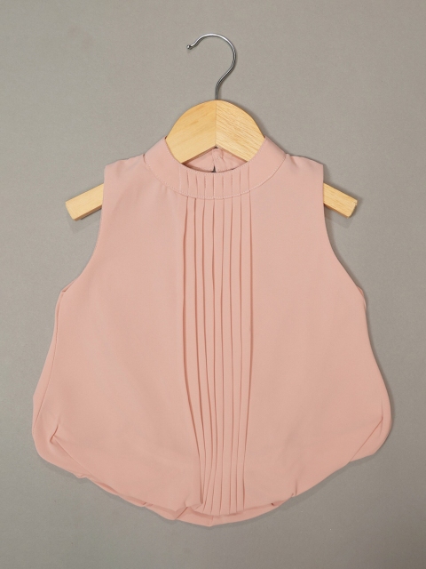 

Mumkins Peach-Coloured Crepe Top