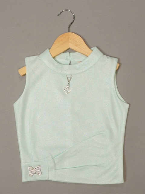 

Mumkins Green Crepe Top