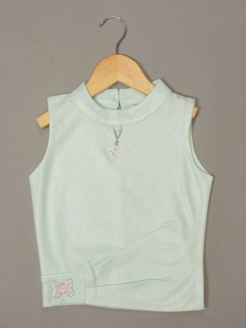

Mumkins Green Crepe Top
