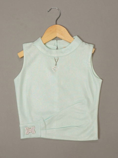 

Mumkins Green Crepe Top