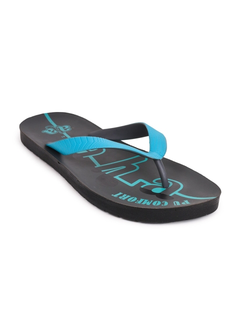 

Liberty Men Grey & Blue Printed Slip-On