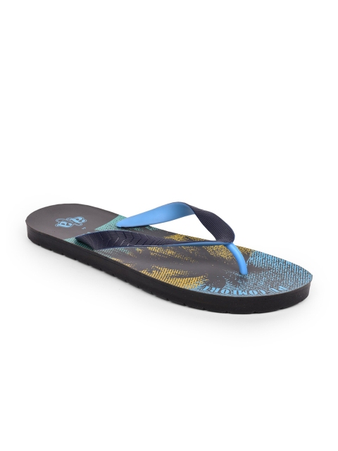 

Liberty Men Blue & Yellow Printed Slip-On