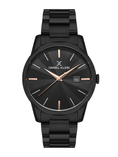 

Daniel Klein Men Black Dial & Black Stainless Steel Bracelet Style Straps Analogue Watch DK 1 13082-5