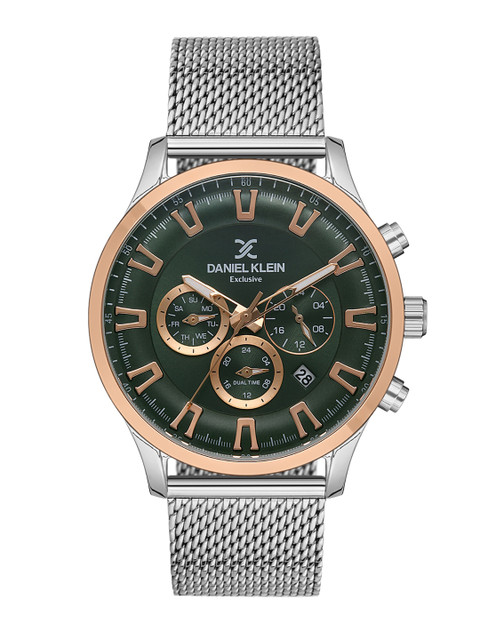 

Daniel Klein Men Pink Dial & Silver Toned Bracelet Style Straps Analogue Watch DK 1 13105-5