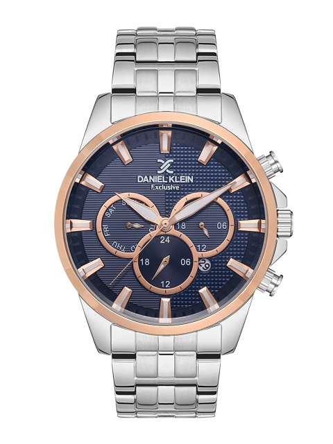 

Daniel Klein Men Silver-Toned Dial & Silver Toned Stainless Steel Bracelet Style Straps Analogue Watch