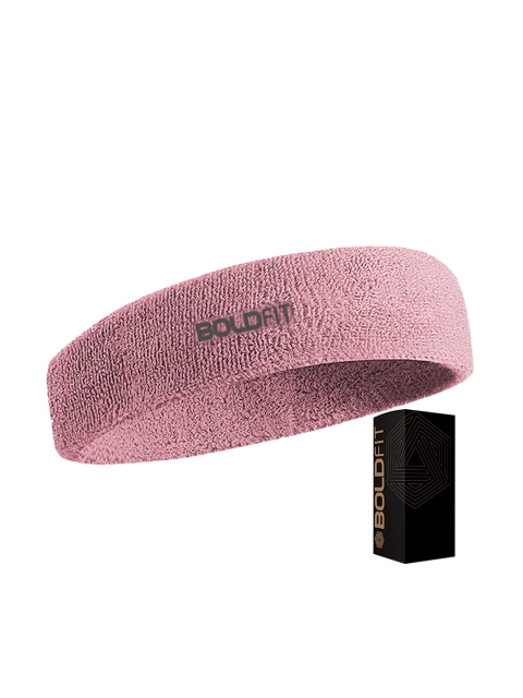 

BOLDFIT Pink Solid Breathable & Non-Slip Headband
