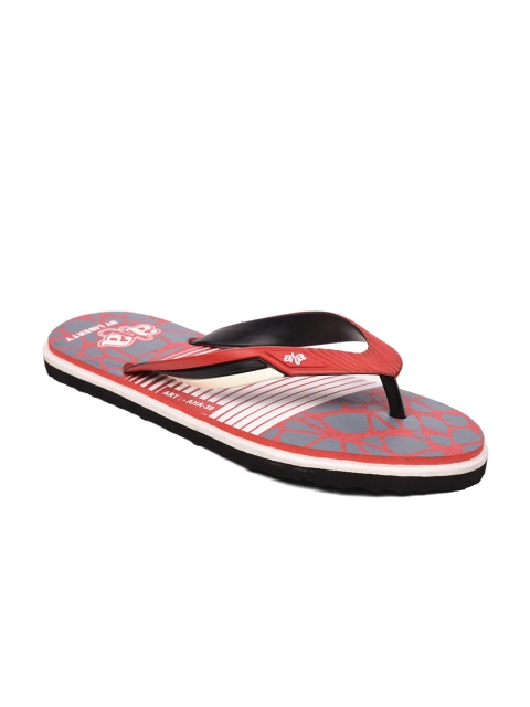 

Liberty Men Red & Black Printed Slip-On