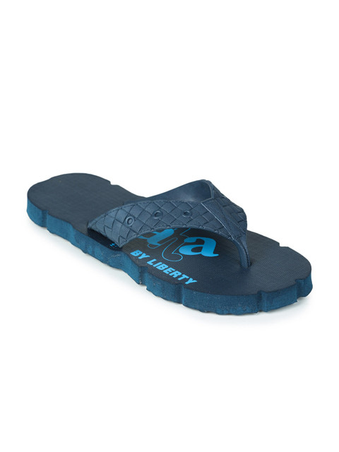 

Liberty Men Blue Printed Room Slippers