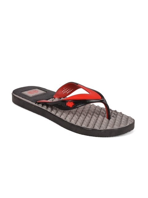 

Liberty Men Red & Grey Printed Thong Flip-Flops