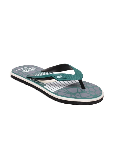 

Liberty Men Green & White Printed Thong Flip-Flops