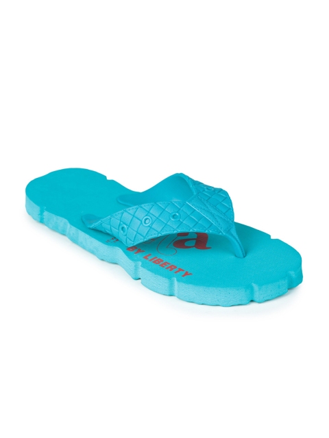 

Liberty Men Turquoise Blue & Red Printed Room Slippers
