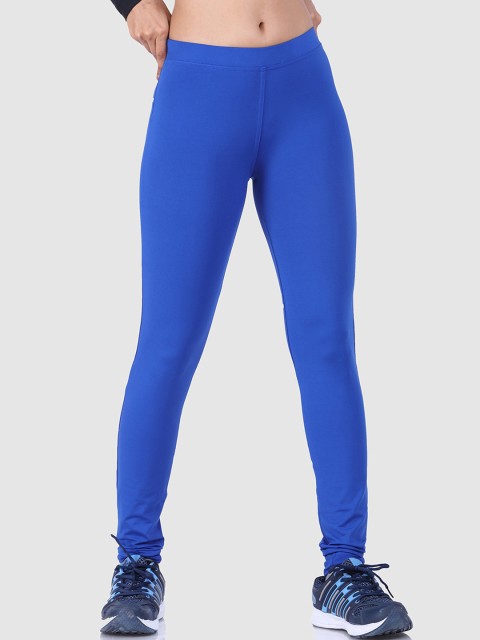 

LAASA SPORTS Women Blue Skinny Fit Yoga Tights