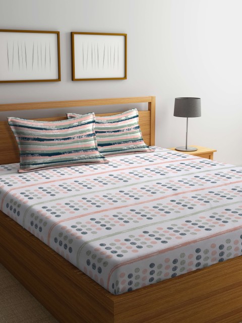 

BOMBAY DYEING Unisex Green Bedsheets