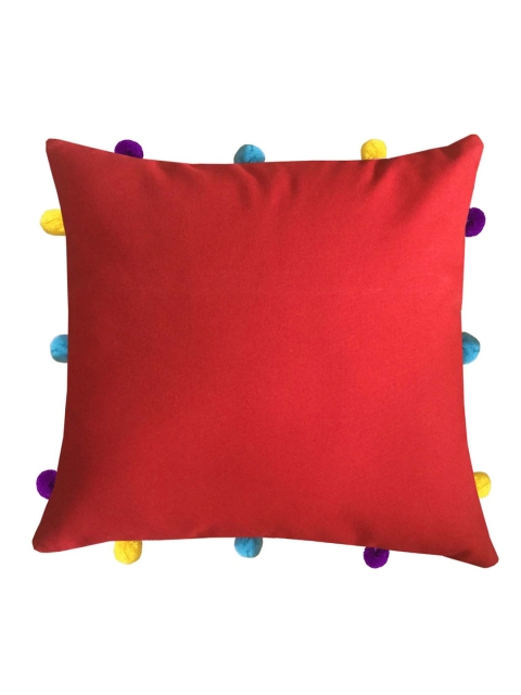 

Lushomes Red & Blue Square Cushion Covers