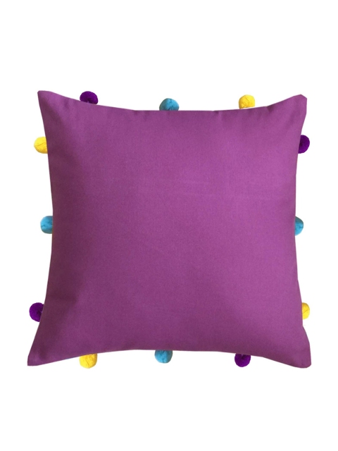 

Lushomes Purple & Yellow Square Cushion Covers