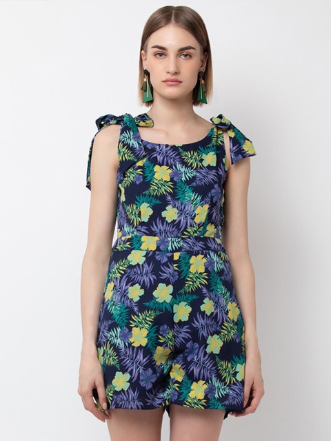 

DODO & MOA Green & Purple Printed Jumpsuit