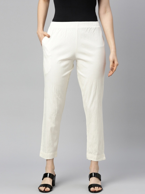 

GOLDSTROMS Women Off White Trousers