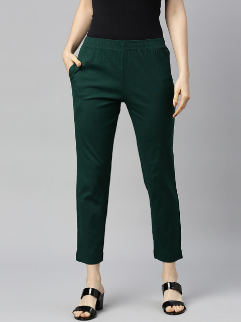 

GOLDSTROMS Women Green Trousers
