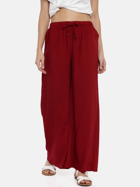 

GOLDSTROMS Women Maroon Trousers