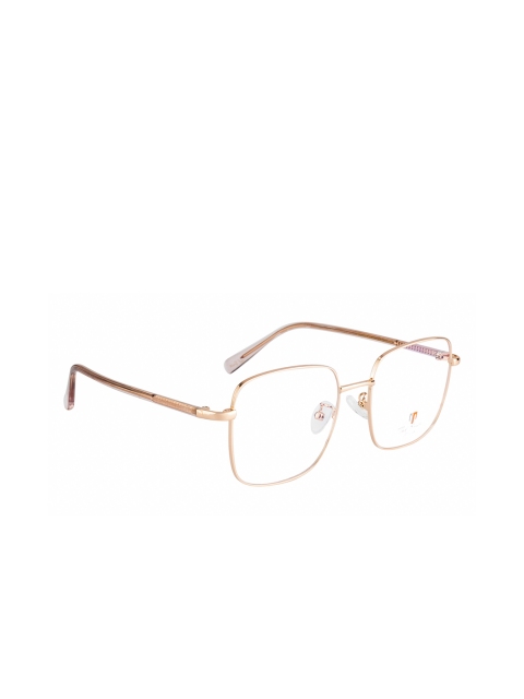 

Ted Smith Unisex Gold-Toned Full Rim Wayfarer Frames
