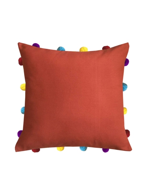 

Lushomes Copper-Toned & Blue Square Cushion Covers