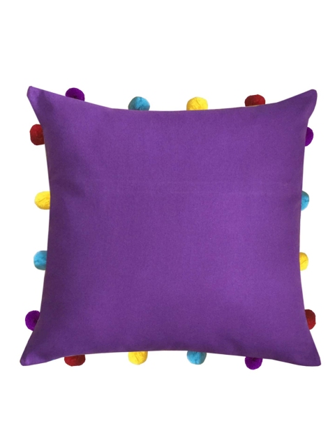 

Lushomes Purple & Yellow Square Cushion Covers