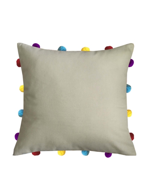 

Lushomes Beige & Yellow Square Cushion Covers