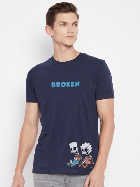 

Kook N Keech Disney Men Navy Blue Printed T-shirt