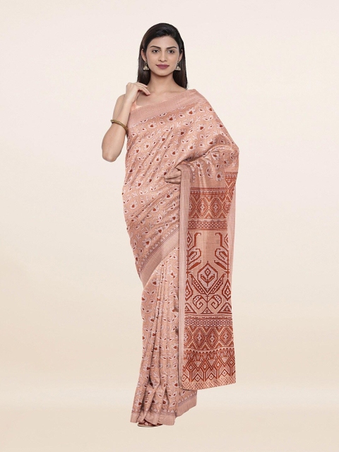 

Pothys Beige Floral Saree