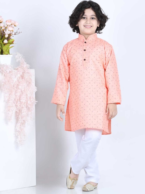 

Kidling Boys Pink Kurta with Pyjamas