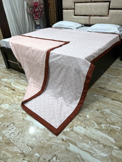 

Pure Decor Unisex Peach Blankets Quilts and Dohars