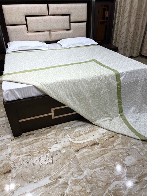 Pure Decor Unisex Green Blankets Quilts and Dohars