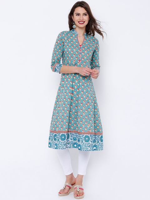 

Vishudh Blue Printed Anarkali Kurta