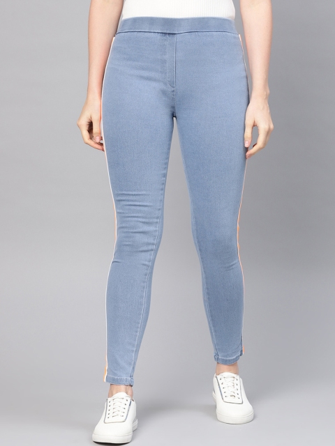 

DressBerry Women Blue Original Slim Fit Low-Rise Easy Wash Trousers