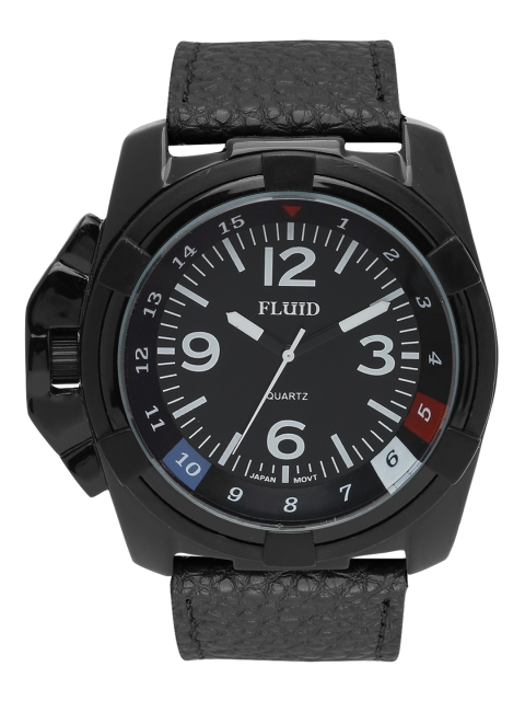 

FLUID Men Black Analogue Watch FL-152-BK