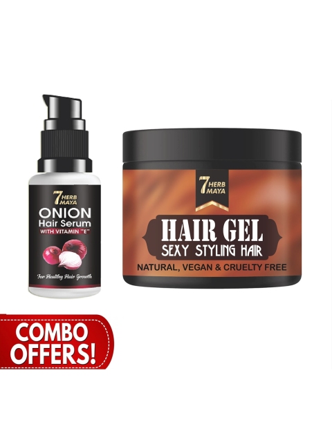 

7Herbmaya Set Of 2 Hair Serum With Hair Gel, Na