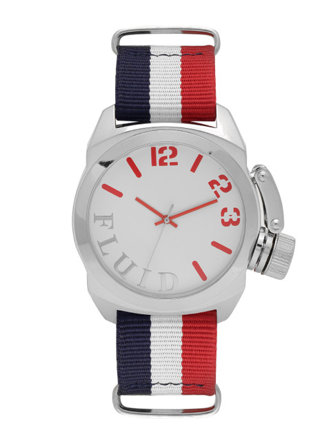 

FLUID Men Off-White Analogue Watch FLW-202-WH-BWR
