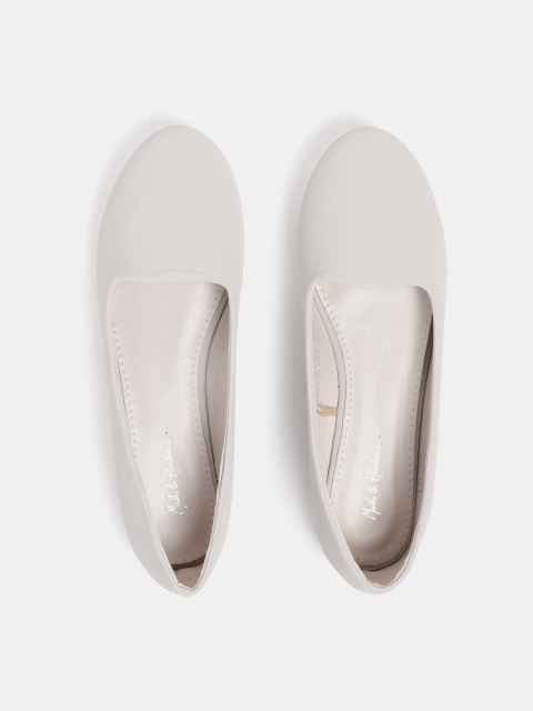 

Mast & Harbour Women Grey Solid Synthetic Ballerinas