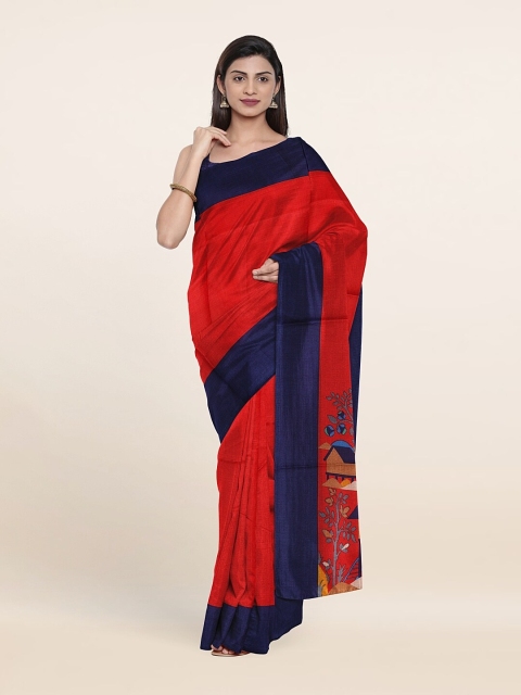 

Pothys Red Saree