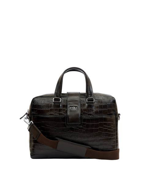 

Eske Men Brown Leather Laptop Bag