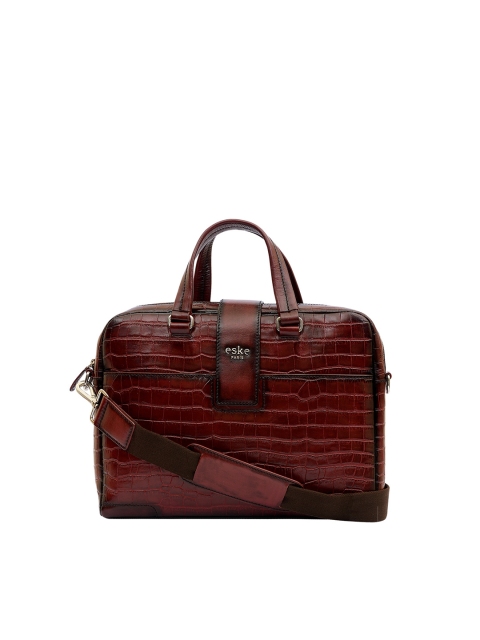 

Eske Men Maroon Leather Laptop Bag