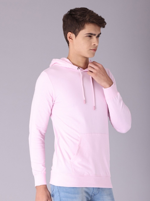 

Snitch Men Pink Hooded Sweatshirt