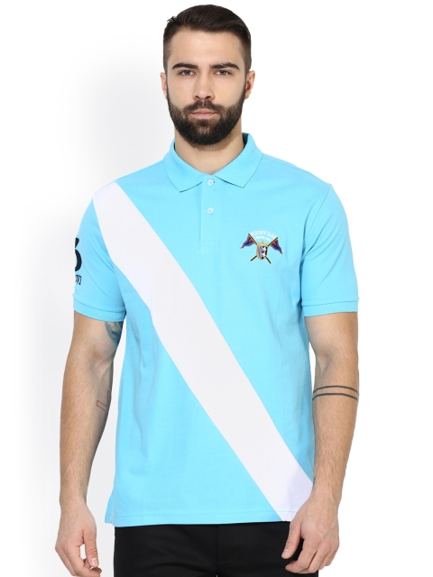 

Red Tape Men Blue Solid Polo Collar T-shirt