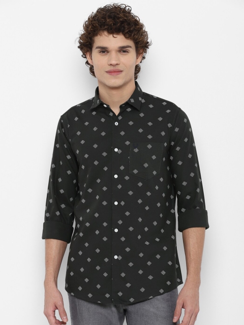

Allen Solly Men Grey Printed Cotton Slim Fit Casual Shirt
