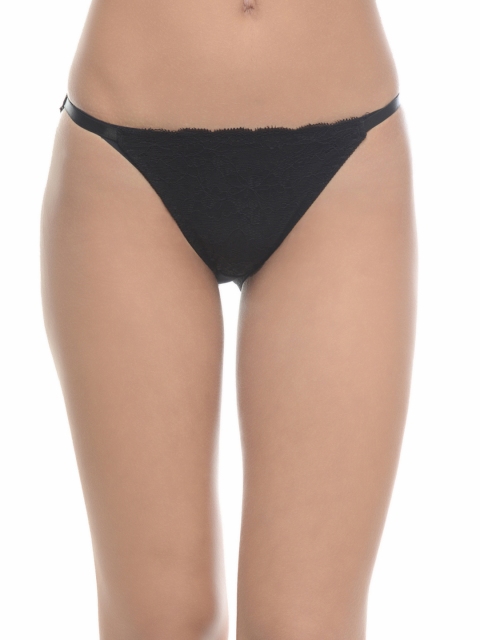 

Da Intimo Women Black Lace Bikini Briefs DIU-193